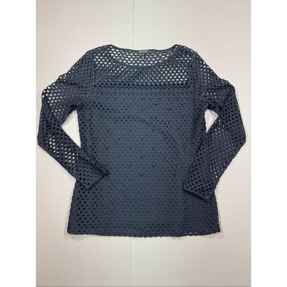 Escada Beaded Knit Top